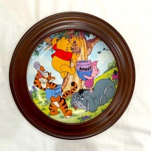 Winnie the Pooh plate with frame